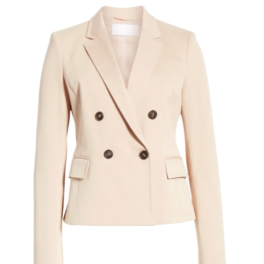 BOSS Jalarema Double Breasted Jacket  sz 8 Nude